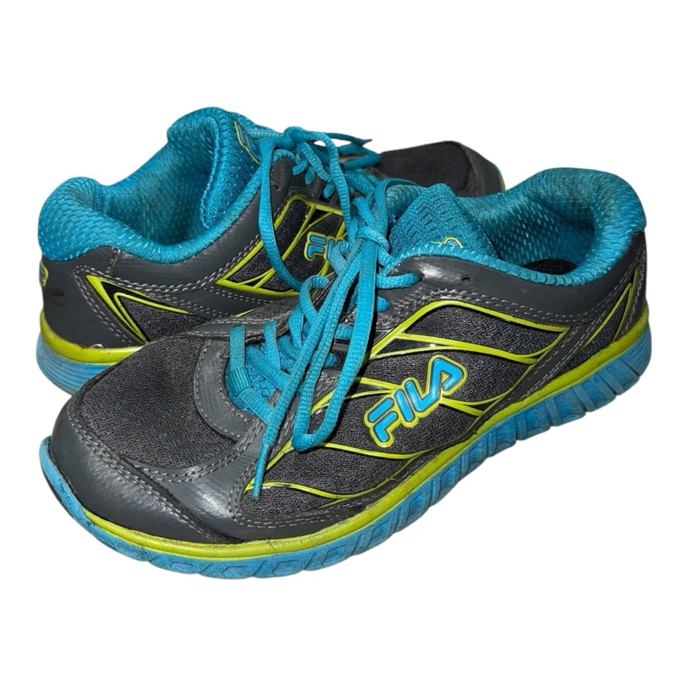 Women’s Fila Blue/Green Hyper Split Sneakers - 7.5